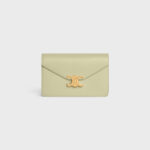 WALLET ON CHAIN MARGO IN SHINY CALFSKIN ALMOND GREEN