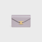 WALLET ON CHAIN MARGO IN SHINY CALFSKIN LIGHT LILAC