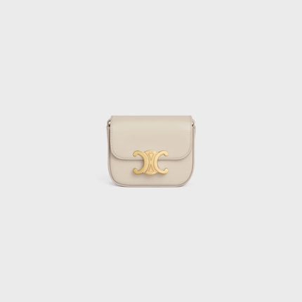 MINI CLAUDE IN SHINY CALFSKIN LIGHT STONE