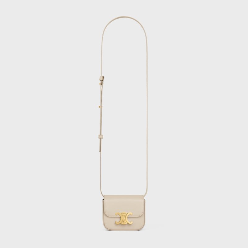 MINI CLAUDE IN SHINY CALFSKIN LIGHT STONE - Image 5