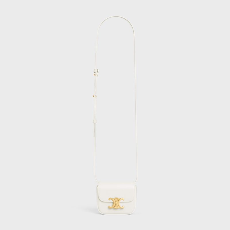MINI CLAUDE IN SHINY CALFSKIN WHITE - Image 5
