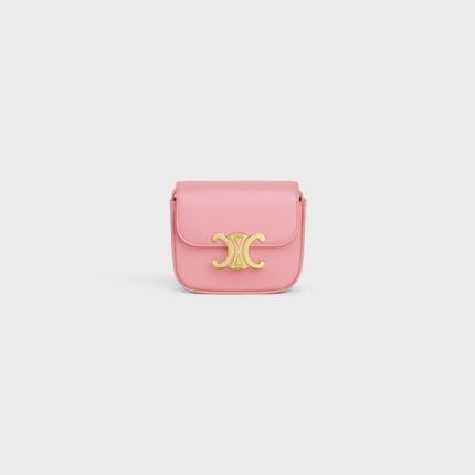 MINI CLAUDE IN SHINY CALFSKIN ROSE