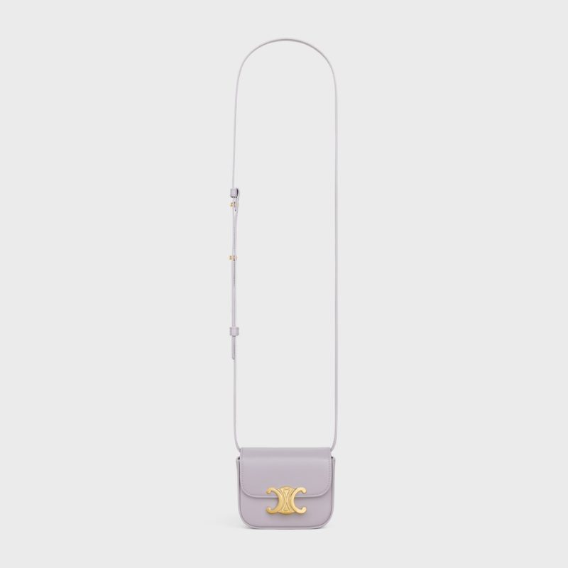 MINI CLAUDE IN SHINY CALFSKIN LIGHT LILAC - Image 5