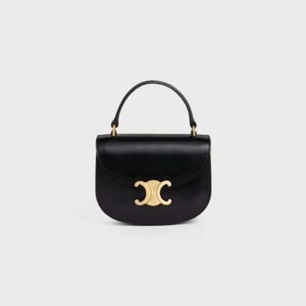 MINI BESACE CLEA IN SHINY CALFSKIN BLACK