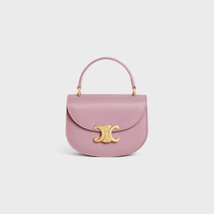 MINI BESACE CLEA IN SHINY CALFSKIN PETAL