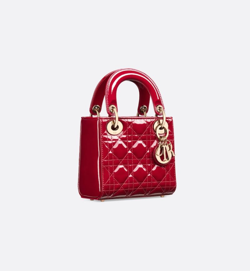 Dior Mini Dioriviera Lady Dior Bag – Patent Leather - Image 2