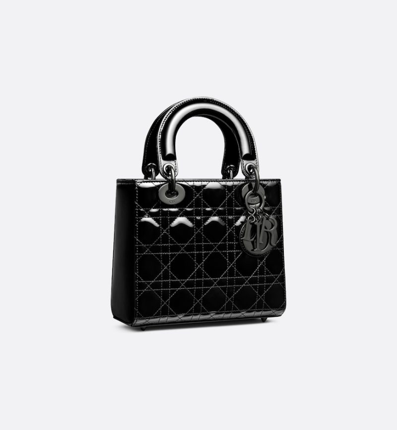 Dior Small Lady Dior Bag HandBags- patent leather - Image 2