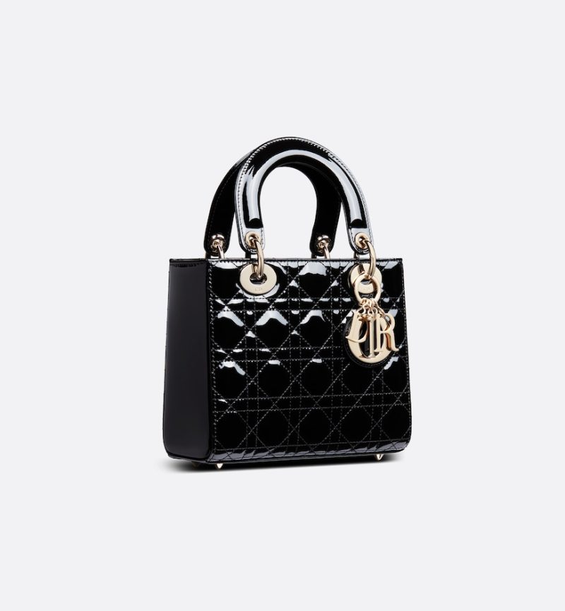 Dior Small Lady Dior Bag HandBags- patent leather - Image 2