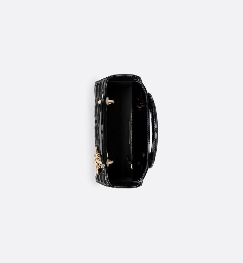 Dior Small Lady Dior Bag HandBags- patent leather - Image 3