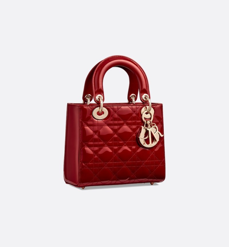Dior Small Lady Dior Bag HandBags- patent leather - Image 2