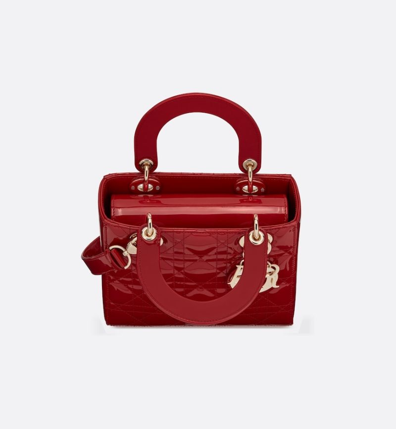 Dior Small Lady Dior Bag HandBags- patent leather - Image 3