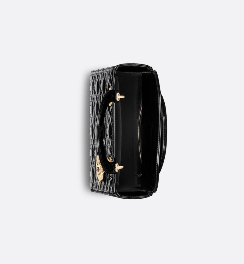 Dior Medium Lady Dior Bag HandBags- patent leather - Image 3