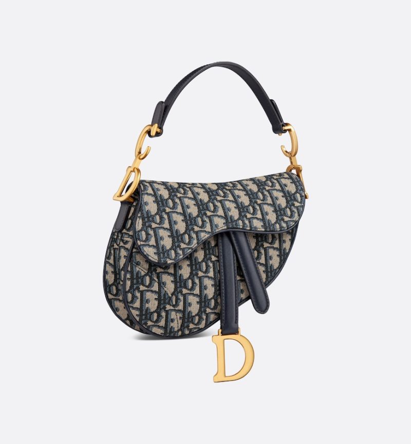 Dior Mini Saddle Bag with Strap - Image 2