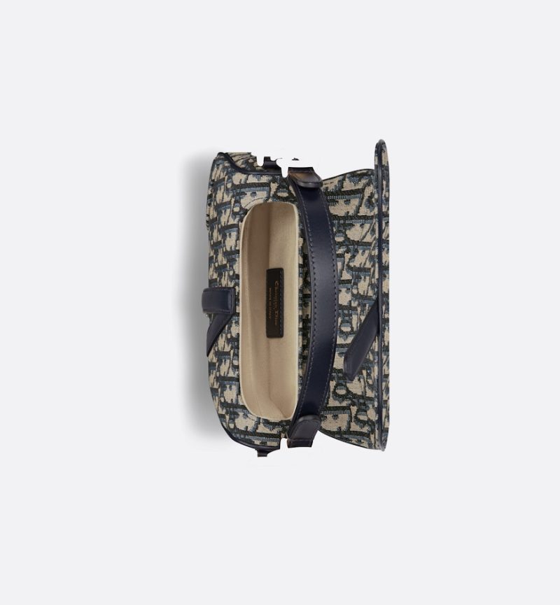 Dior Mini Saddle Bag with Strap - Image 3