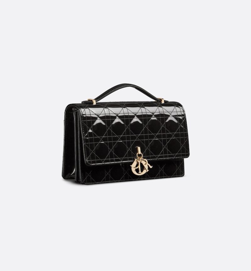 Dior My Dior Top Handle Bag HandBags- patent leather - Image 2