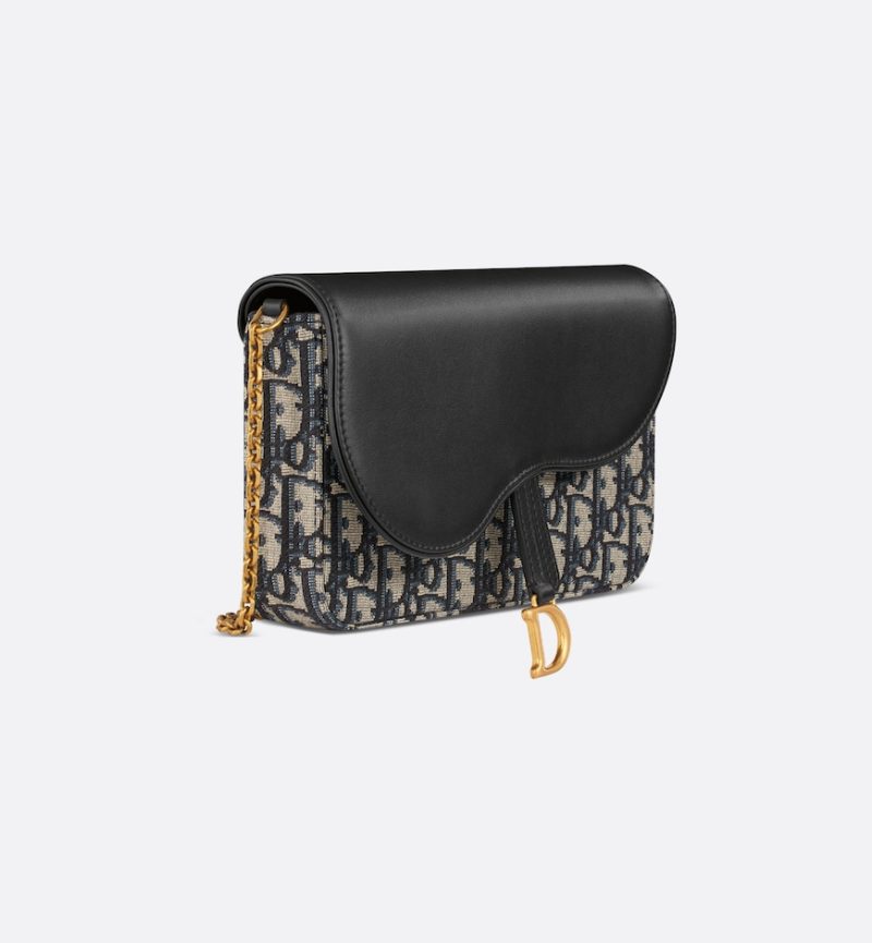 Dior Saddle Pouch with Chain - Image 2