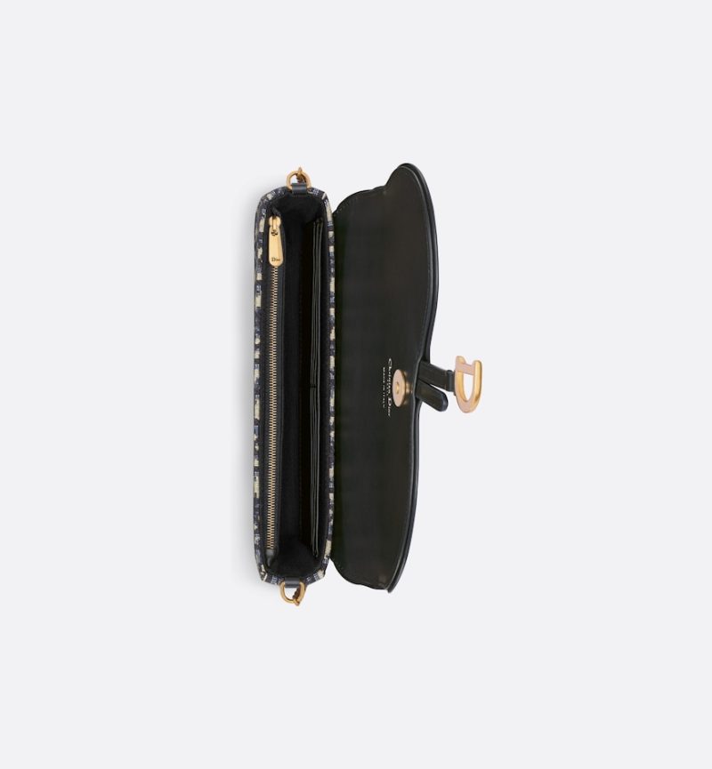 Dior Saddle Pouch with Chain - Image 3