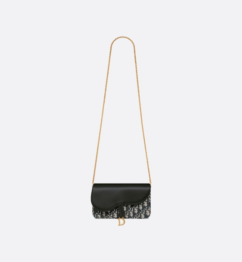 Dior Saddle Pouch with Chain - Image 5