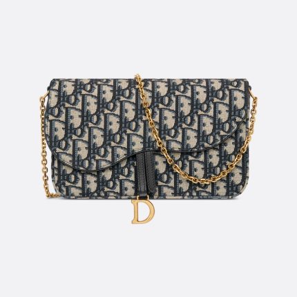 Dior Saddle Pouch with Chain