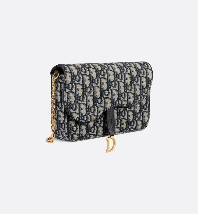 Dior Saddle Pouch with Chain - Image 2