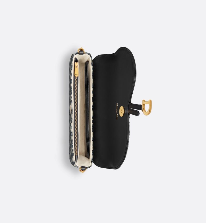 Dior Saddle Pouch with Chain - Image 3