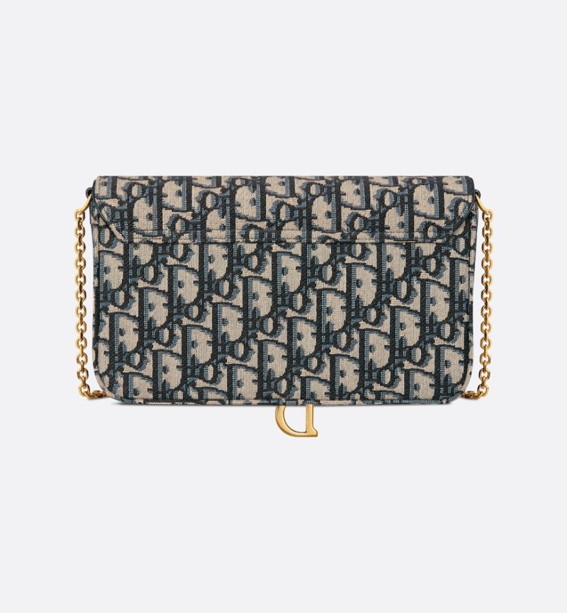 Dior Saddle Pouch with Chain - Image 4