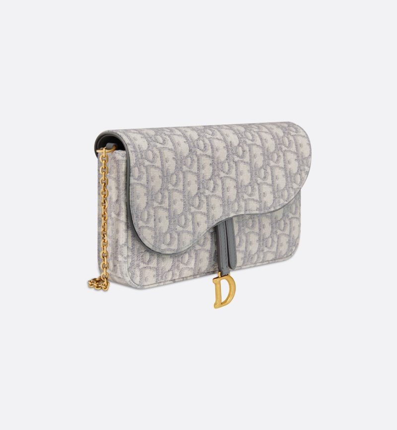 Dior Saddle Pouch with Chain - Image 2