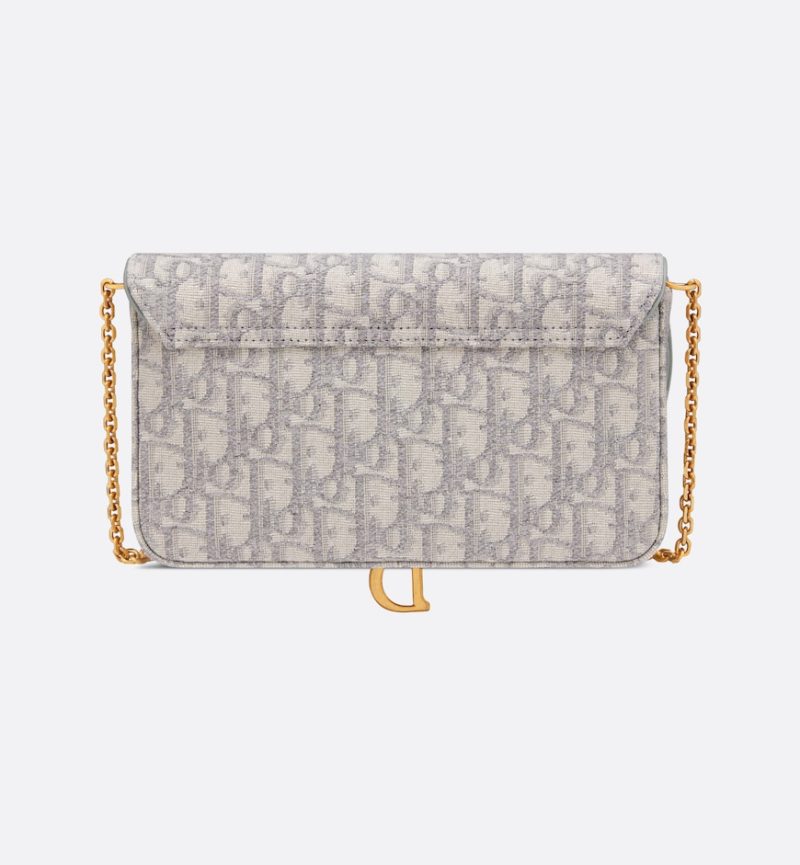Dior Saddle Pouch with Chain - Image 4
