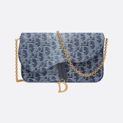 Dior Saddle Pouch with Chain