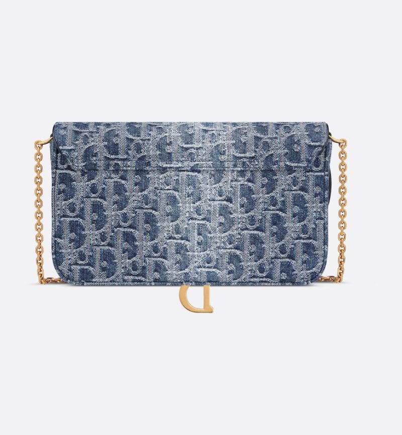 Dior Saddle Pouch with Chain - Image 4