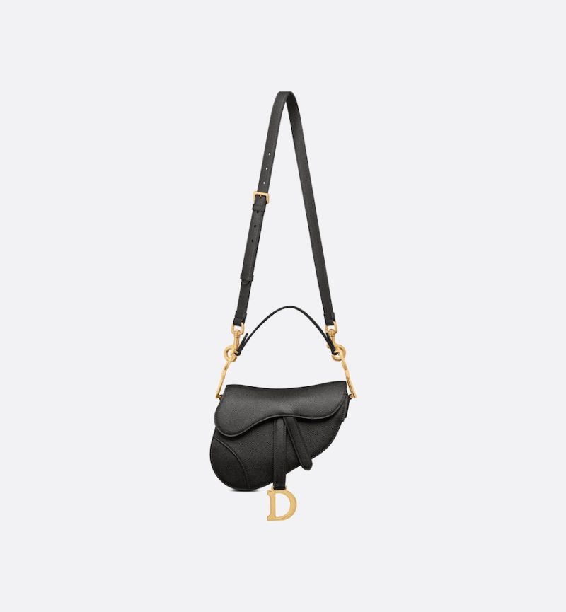 Dior Mini Saddle Bag with Strap - Image 4