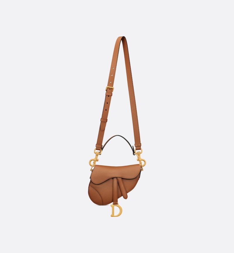 Dior Mini Saddle Bag with Strap - Image 4