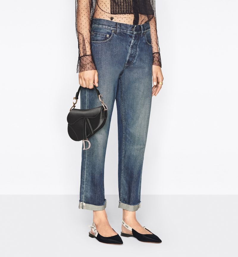 Dior Mini Saddle Bag with Strap - Image 5
