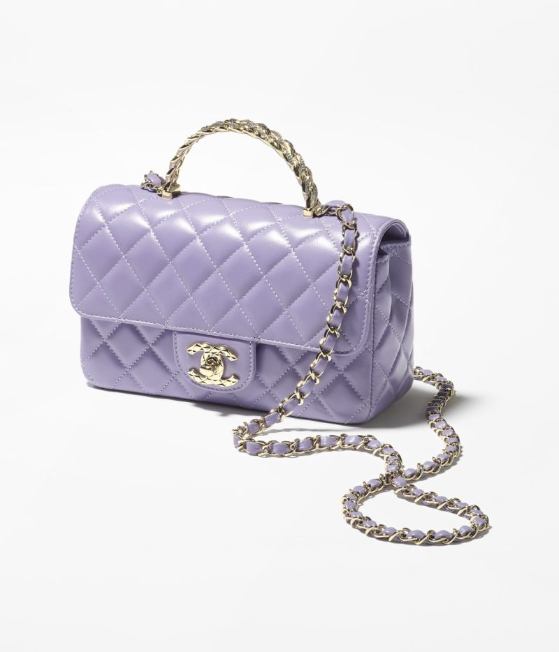 CHANEL MINI FLAP BAG WITH TOP HANDLE - Image 2