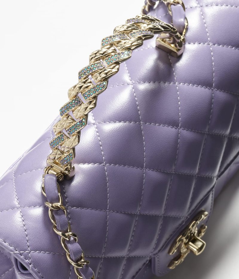CHANEL MINI FLAP BAG WITH TOP HANDLE - Image 4