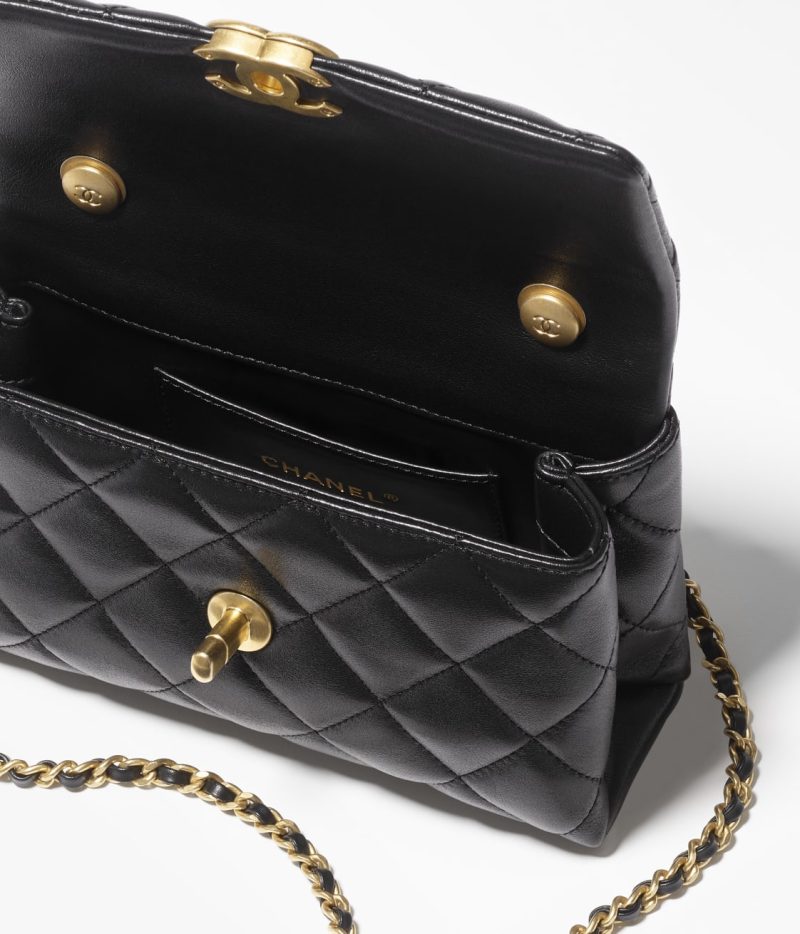 CHANEL MINI FLAP BAG WITH TOP HANDLE - Image 3