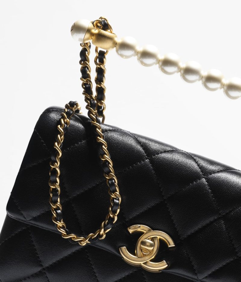 CHANEL MINI FLAP BAG WITH TOP HANDLE - Image 4