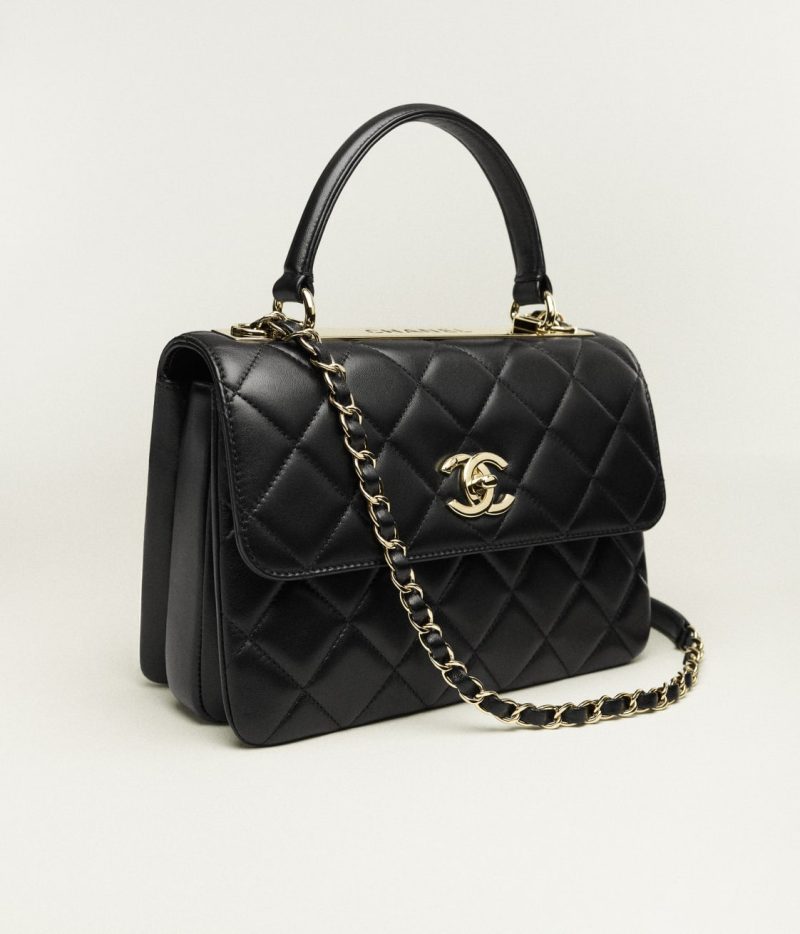 CHANEL FLAP BAG WITH TOP HANDLE - Image 2