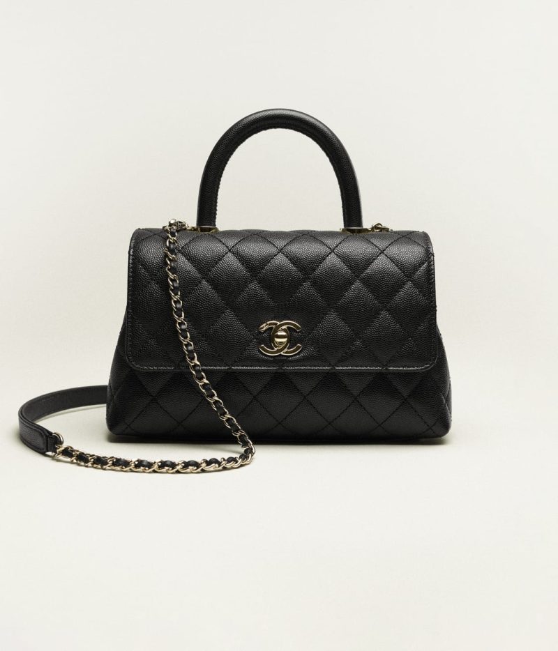 CHANEL FLAP BAG WITH TOP HANDLE - Image 3