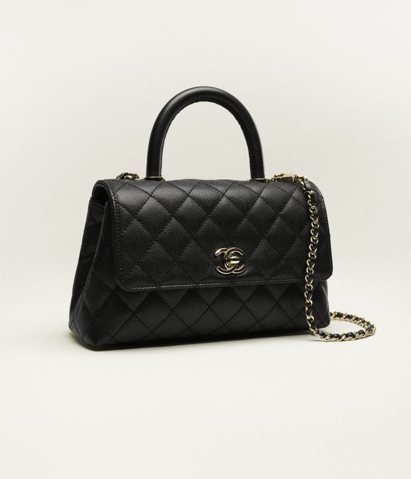 CHANEL FLAP BAG WITH TOP HANDLE - Image 2