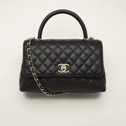 CHANEL LARGE FLAP BAG WITH TOP HANDLE