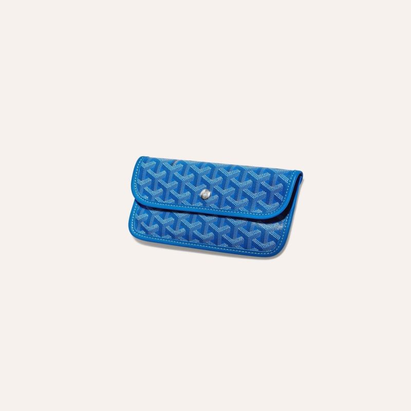 Goyard Goyardine Sky Blue Anjou PM Reversible Tote Palladium Hardware - Image 5
