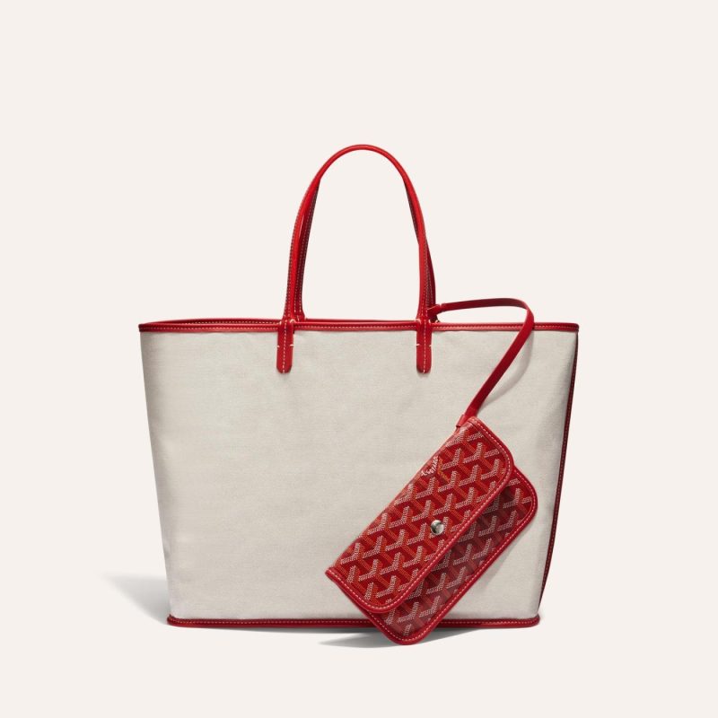Goyard Saint Louis PM Tote Bag Red - Image 3