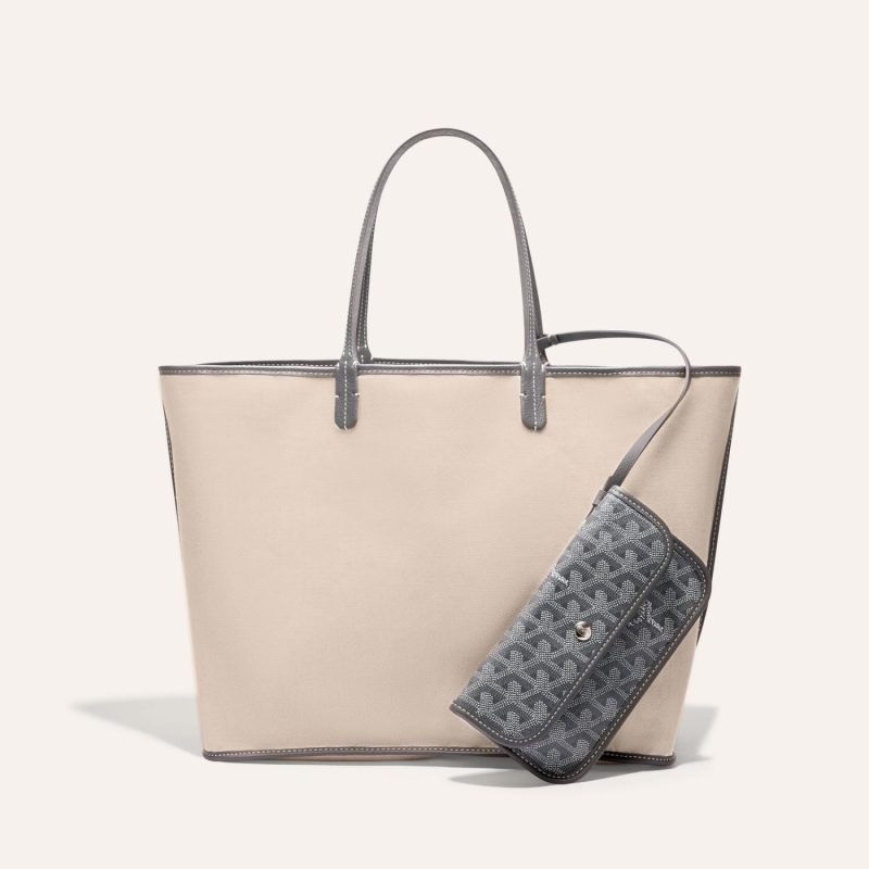 Goyard Saint Louis PM Tote Bag Grey - Image 3