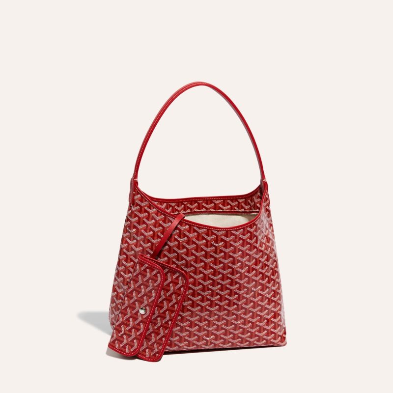 Goyard Boheme Hobo Bag Red - Image 3