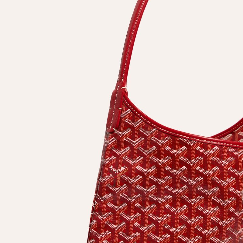 Goyard Boheme Hobo Bag Red - Image 4