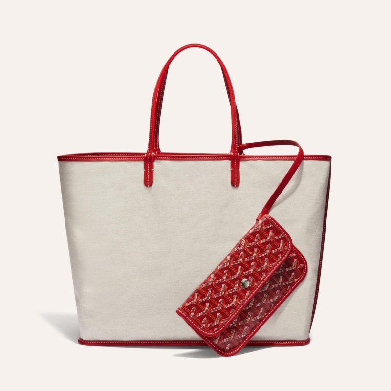 Goyard Saint Louis GM Tote Bag Red - Image 3