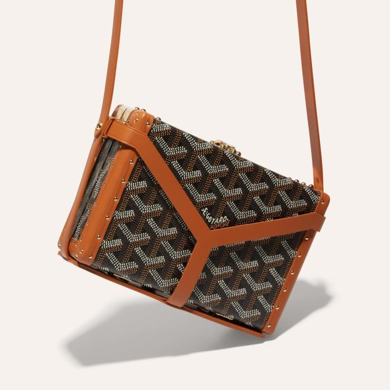 Goyard Minaudiere Trunk Bag Black and Brown - Image 2