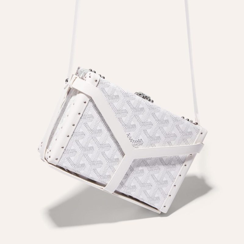 Goyard Minaudiere Trunk Bag White - Image 2