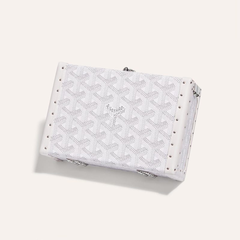Goyard Minaudiere Trunk Bag White - Image 3